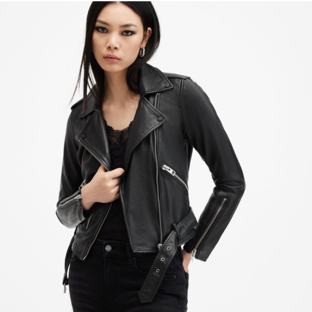 All Saints Balfern leather jacket
